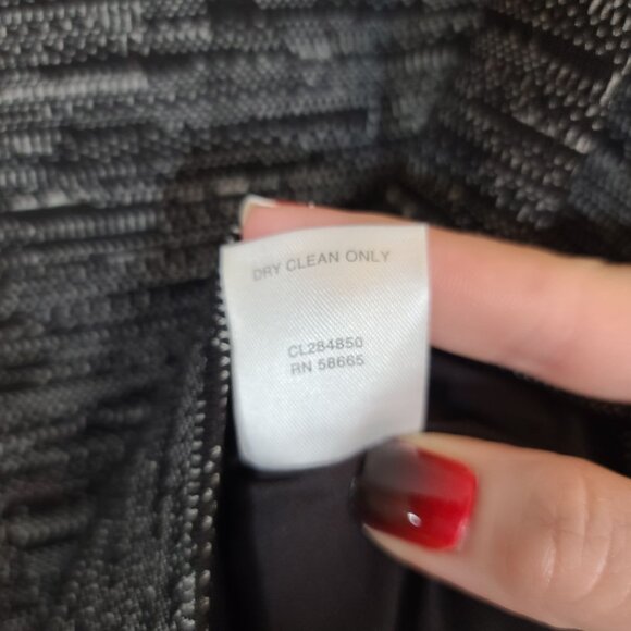 Classiques Entier Black Wool Blend Structured‎ Crew Neck Bertha Collar Blouse XS - Picture 9 of 10